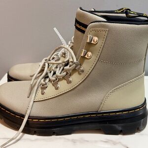 Doc Marteen Stylish Beige and Black lace up Boots size 8